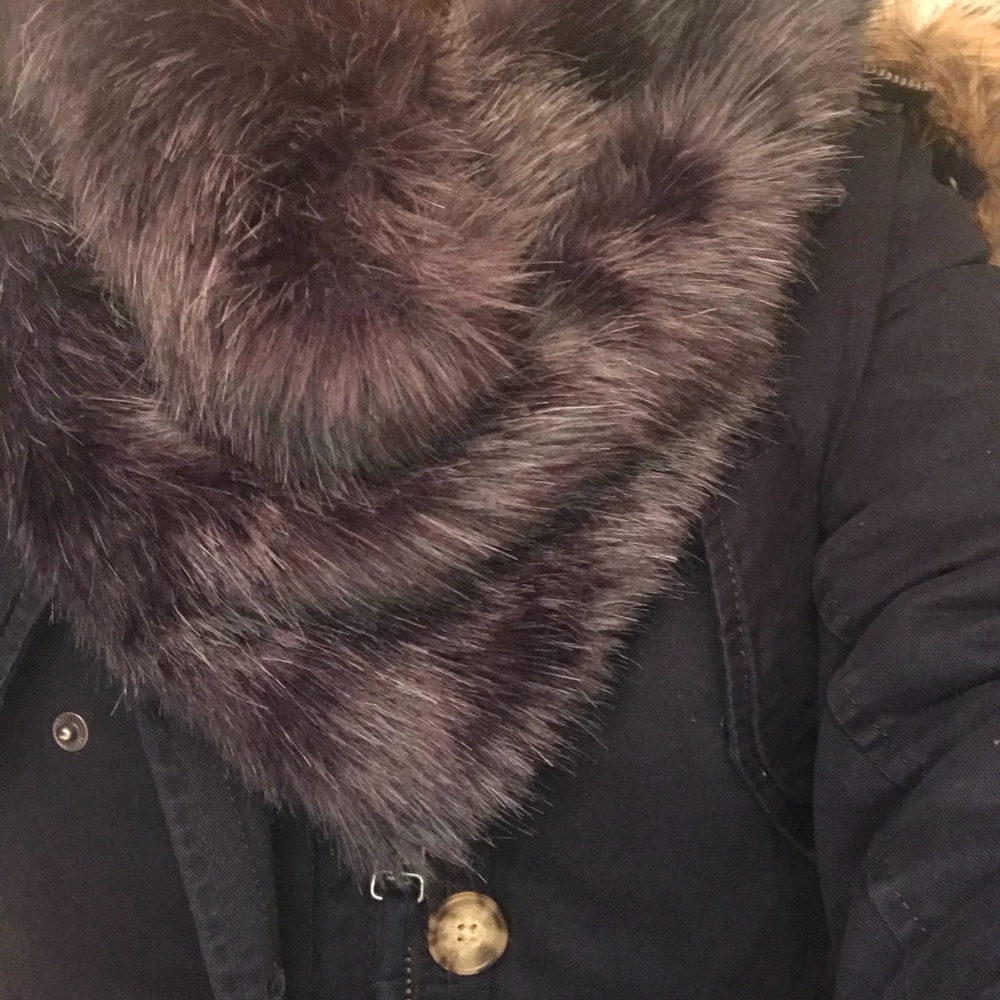 NWOT Anthropologie faux fur scarf 🌚 luxe 🌚 gray